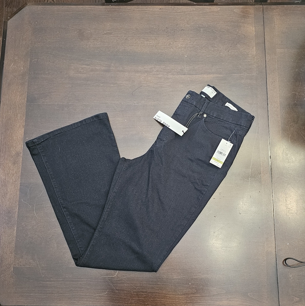 New Anne Klein High Rise Flare Jeans Size 14